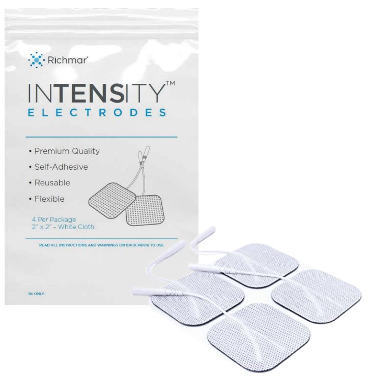 Pack of 4 (4 Pads) 4 x 6 Premium White Cloth Butterfly Electrode in