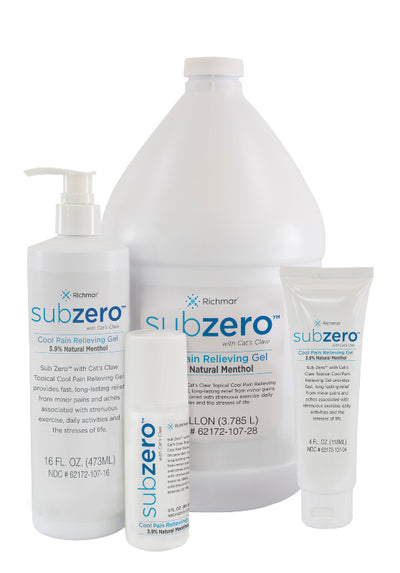Sub Zero Cool Pain Relief Gel Family