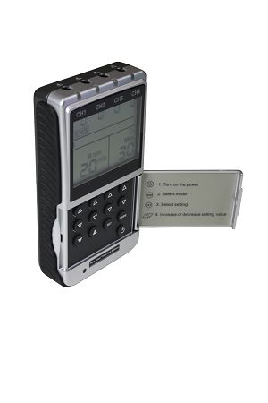 Richmar Fabrication Enterprises Quattro 2.5 4-Channel Electrotherapy Device: Tens, EMS, IF, and Russian
