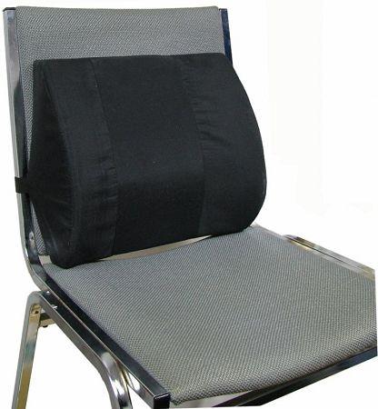 Seat Back Lumbar Cushion with Elastic Strap 