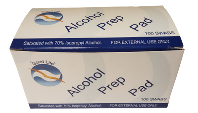 Each Box Includes 100 Individual Alcohol Wipes
