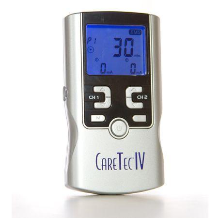 CareTec IV 4-in-1 Combo with TENS, EMS, Interferential, & Russian Stim + Free A/C Adapter Included