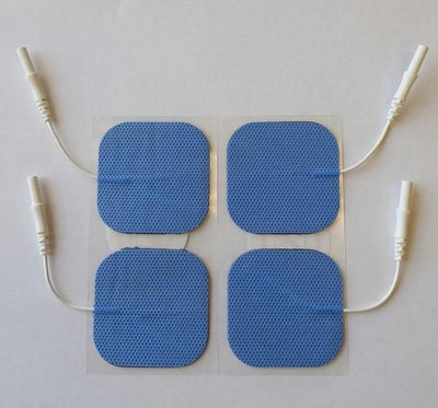 PROTENS 2'' x 2'' Hypo-Allergenic Blue Cloth Electrodes For Sensitive Skin